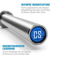 Capital Sports Langhantel - 220 cm Olympia Langhantelstange aus Stahl