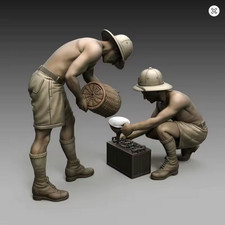 1/35 Resin 2 Figuren PWWII