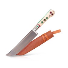 Usbekisches Kochmesser Pchak 094 Пчак Messer Пичак Handarbeit Hülsenstahl 29 cm