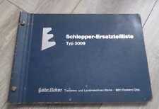 Eicher Schlepper 3009 Ersatzteilkatalog