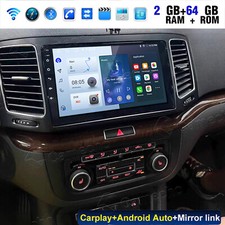 2+64GB Android 15 Autoradio Carplay GPS Navi Für VW Sharan II 7N Seat Alhambra 2