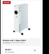 Elektroheizung 2300W, Mobiler Konvektor, Thermostat,Elektrische Heizung,Radiator