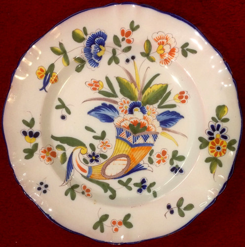 Französischer fayence teller - französischer, fayence-teller