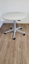 Werndl Besprechungstisch rund höhenverstellbar grau 80cm