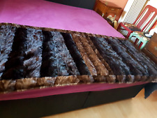 Echte Felldecke  "Nerz" Bettauflage  Plaid Upcycling ca.265cmx90cm