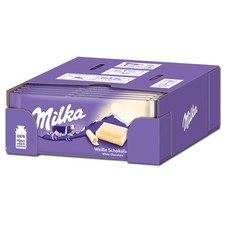 (18,96€/1kg) Milka Weiße Schokolade 24 Tafeln je 90g
