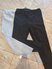 Thermoleggings Leggings gefüttert schwarz grau Damen Gr. M/L 40/42