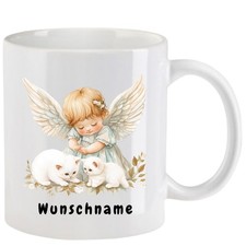 Tasse mit Engel aquarell  Teil