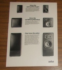 Seltene Werbung vintage BRAUN