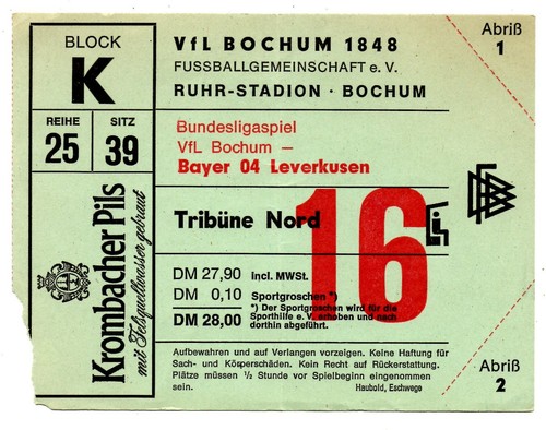 Ticket vfl bochum - vfl,