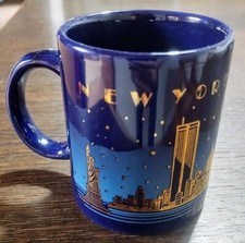Kaffeetasse Kaffeepott aus New York USA NY Skyline mit World Trade Center 1996