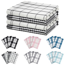 Geschirrtücher 50x70 cm Küchentücher 4er Set 100% Baumwolle Grubentücher 
