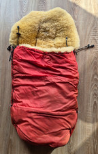 Kaiser Lammfell Fußsack rot