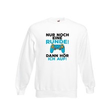 Nur noch eine runde | Gamer | Zocker | Gaming Sweatshirt Weiß