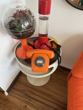 70er Kult Post Telefon FeTAp 611-2a BP Wählscheibe Orange Retro Vintage  70er