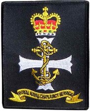 Bestickter Aufnäher Abzeichen Royal Navy Seelsorgerdienst - EXKLUSIV