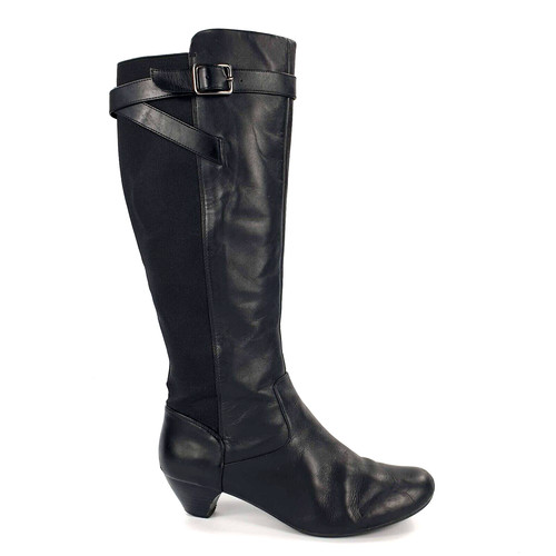 Clarks schwarze kniestiefel - clarks,