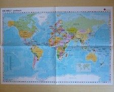 Weltkarte Poster 41 x 69 cm