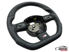 Tuning Lenkrad Lederlenkrad Mu Fu Schaltwippen AUDi A4 B8 8K ABGEFLACHT S-Line