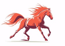 Dynamische Pferde-Wandkunst