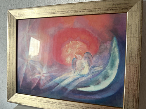 Gerahmtes wandbild engel motiv - gerahmtes, engel-motiv