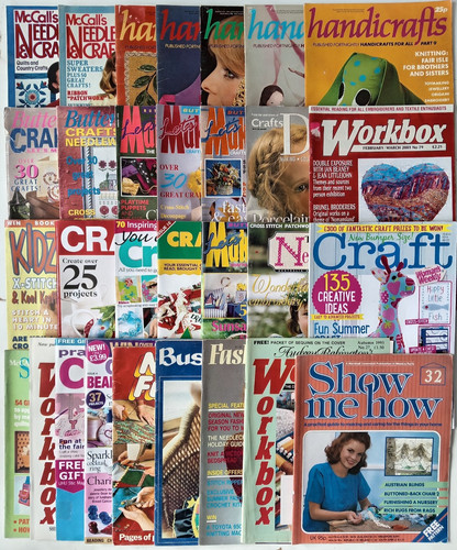 Various craft magazines - craft,