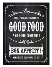 Wandschild Dekobild Holz Cafe