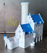Schloss lichtenstein 3farbig - schloss,