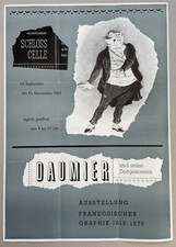 Plakat Poster - Honore Daumier - Ausstellung Celle 1953 Karikaturist Frankreich