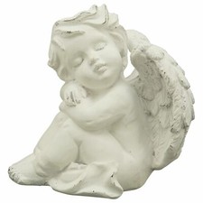 Engel MITE - weiß - Polyresin - 23x19x23,5 cm