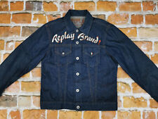 NEU*REPLAY BLUE BRAND JEANS VINTAGE JACKE*DUNKEL BLAU*ITALIEN*CASUAL*GR: L*NEU