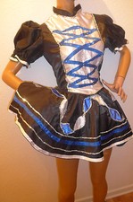 Gardekostüm Mariechenkleid Gardekleid f Tanzgarde Uniform Pailetten Gr 134 u. 38