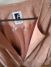 Jacke, Anna Aura, Ziegenvelours,  rosa, Gr.44/46?, guter Zustand