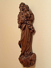 Holzfigur madonna mit kind - madonna, ca