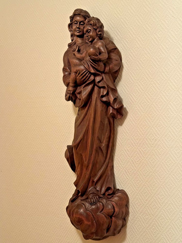 Holzfigur madonna mit - holzfigur, kind