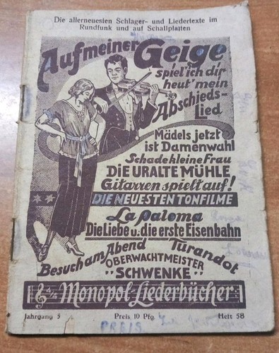 Monopol liederbuch jahrgang 5 - monopol,