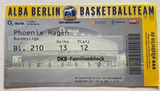 Basketball, Sammler-Ticket, ALBA Berlin - Phoenix Hagen,  2009/10