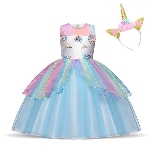 Kinder einhorn kostüm kleid - kinder,