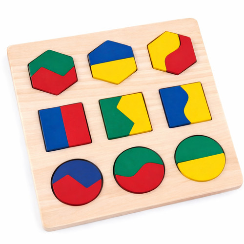 Geo puzzle holz montessori - geo-puzzle,