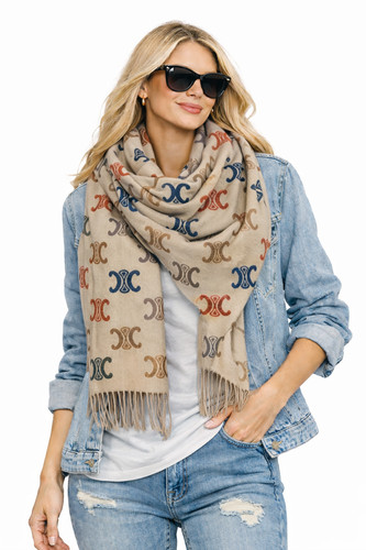 Zwillingsherz damen schal tuch - zwillingsherz,