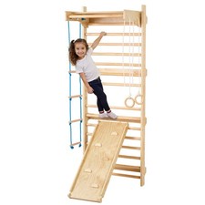 Sprossenwand Kletterwand Klettergerüst 5 in 1 Holz Indoor Kinderspielzeug