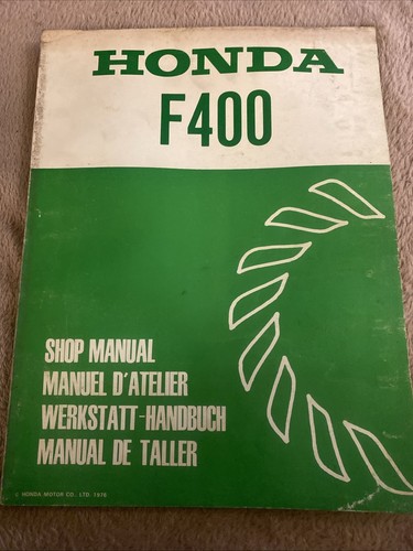 Honda f400 werkstatthandbuch - f400,