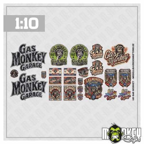 Gas monkey aufkleber - monkey,