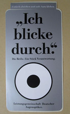 Aufkleber Ich blicke durch Leistungsgemeinschaft Deutscher Augenoptiker Sticker