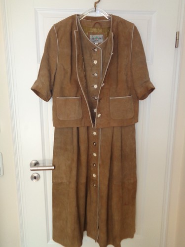 Kleid wildleder braun - kleid,