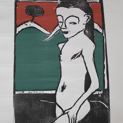 Erich heckel fränzi stehend - heckel,