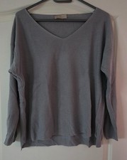 V Milano Italy bequemer Pullover Gr. S - Grau -