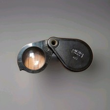 Carl Zeiss Jena 6x Bakelit schwarz Lupe Einschlaglupe