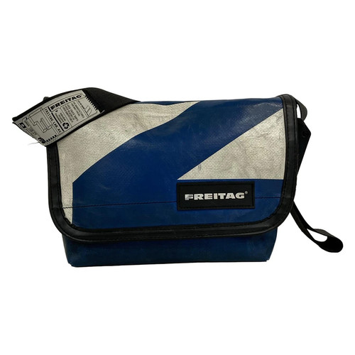Freitag navy white black - black, pvc