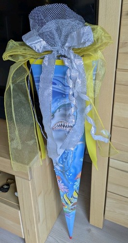 Schultüte hai cm - schultüte, 6-eck